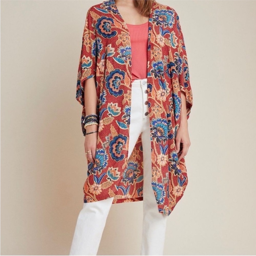 Anthropologie Andersen & Lauth ‘Astrid’ Floral Kimono Duster one size